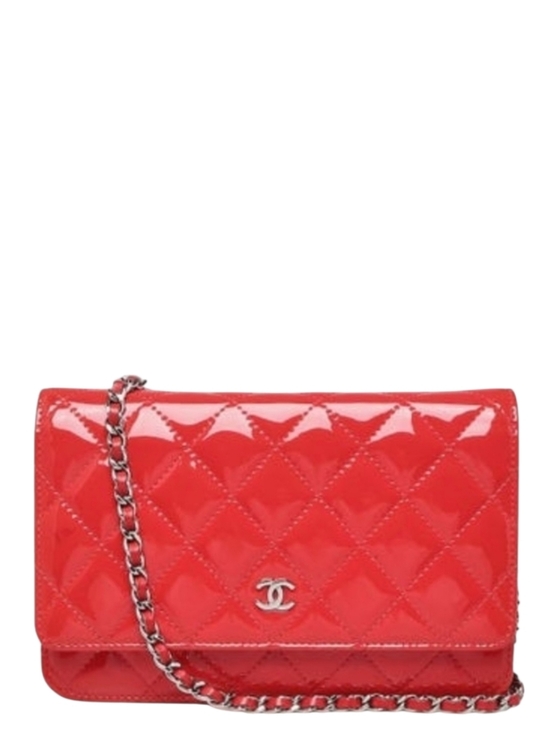 CHANEL Handbags - New! Authenticated Chanel CC Patent Leather CORAL RED MINI Bag SHW WOC